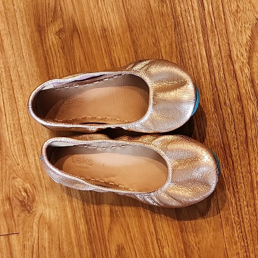 Tieks rose gold glam